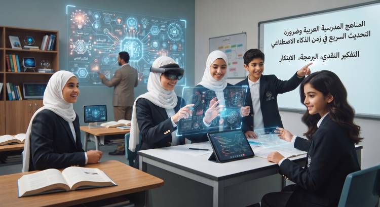 المناهج المدرسية العربية وضرورة التحديث السريع في زمن الذكاء الاصطناعي